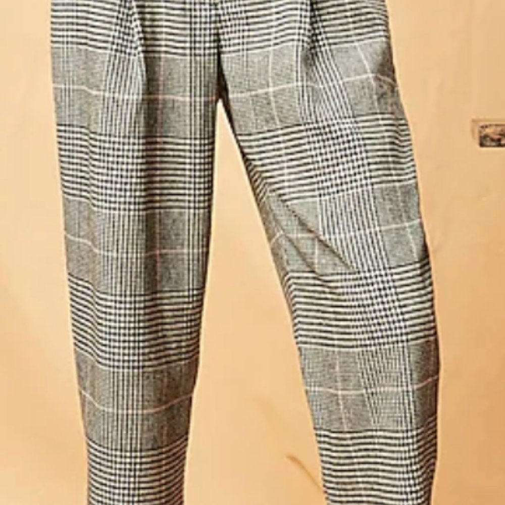 J. Crew Black and White Plaid Cropped Pants - Picture 6 of 6